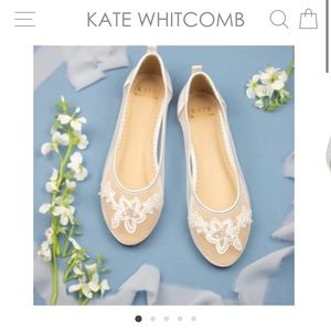 Kate Whitcomb Wedding Flats Size 10/11